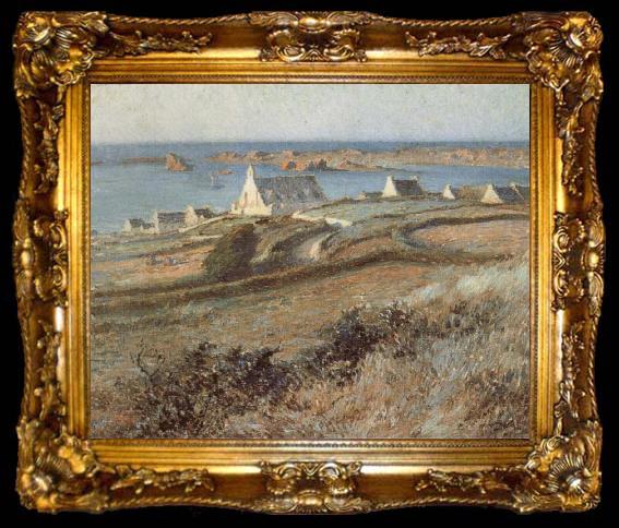 framed  marc-aurele de foy suzor-cote Port-Blanc in Brittany, ta009-2